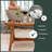 Orvile 24.75'' W Teak Shower Bench