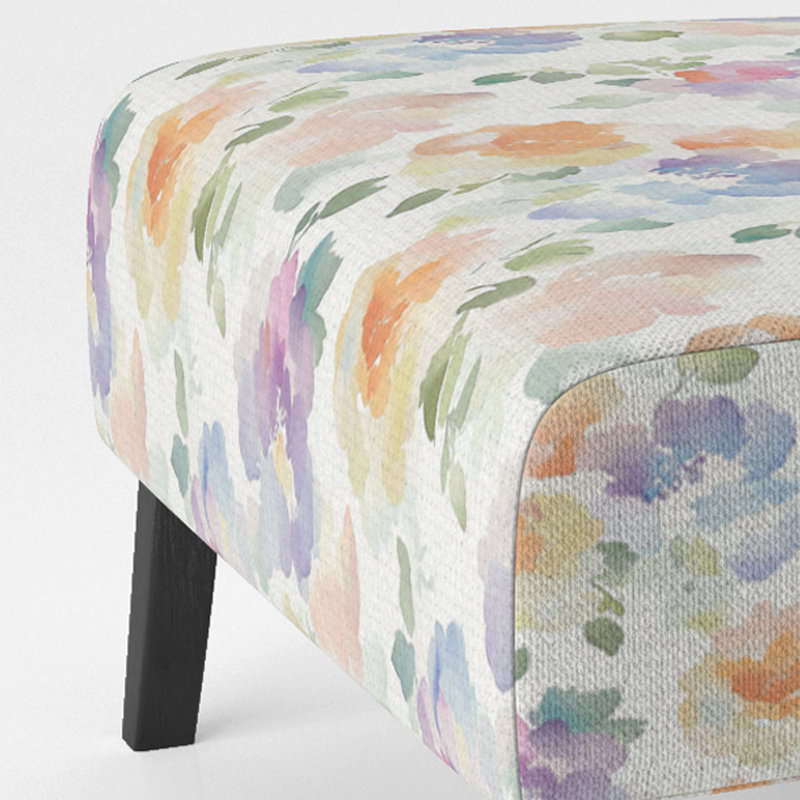 Fauteuil de chambre Floral, Pantoufle sans accoudoirs
