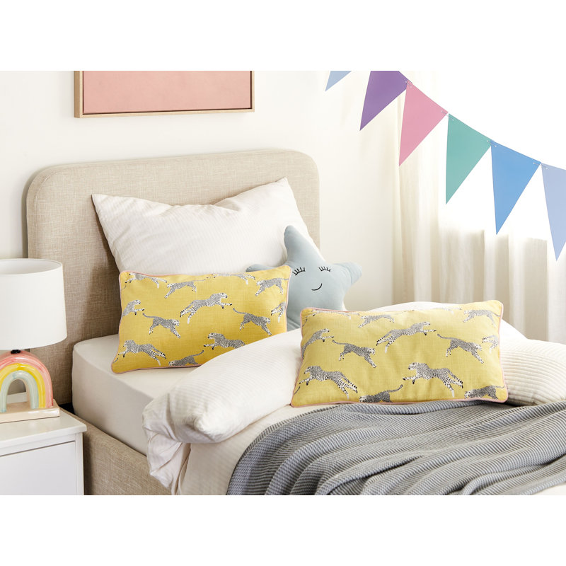 Dimaggio Animal Print Rectangular Cushion, 30cm H x 50cm W, Yellow
