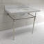 Edwardian Ceramic Rectangular Console Bathroom Sink with Overflow-50579993