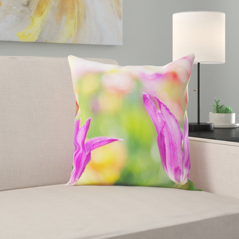 Coussin de tulipes