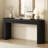 58.2" Entryway Table with Large Top and Dual Drawers,Console Table with Arched Sturdy Legs Stripe Design-677900392