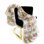 Jeté de luxe en fausse fourrure léopard brun, beige Plutus