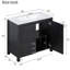 Ensemble de meuble-lavabo simple 18,09 po avec plateau en résine Quenette