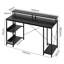 Metal Base Computer Desk with Power Outlet