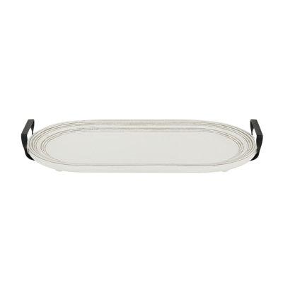 Plateau en bois blanc avec poignée 22,38 po