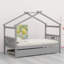 Lit en bois avec couchette-155783352