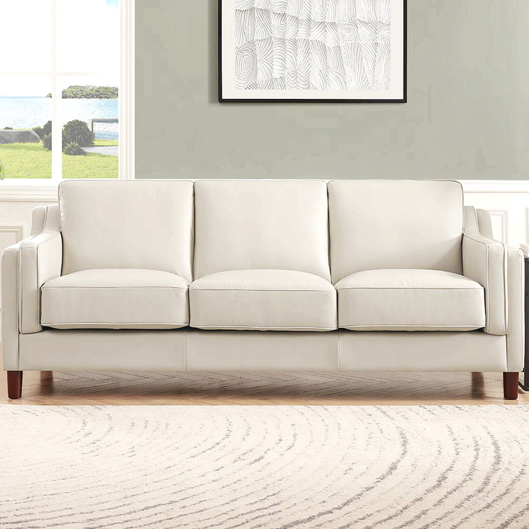 Pearlena 84'' Upholstered Sofa Ebern Designs Upholstery