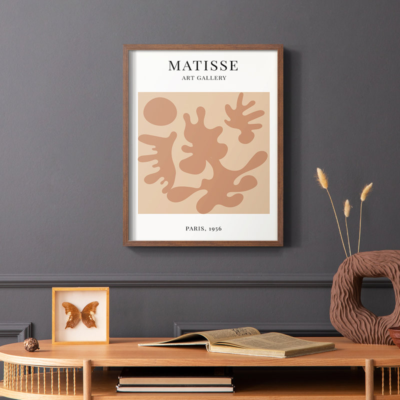 Matisse LXV III, reproduction encadrée - bois massif, Brun, H 14 po x l 11 po