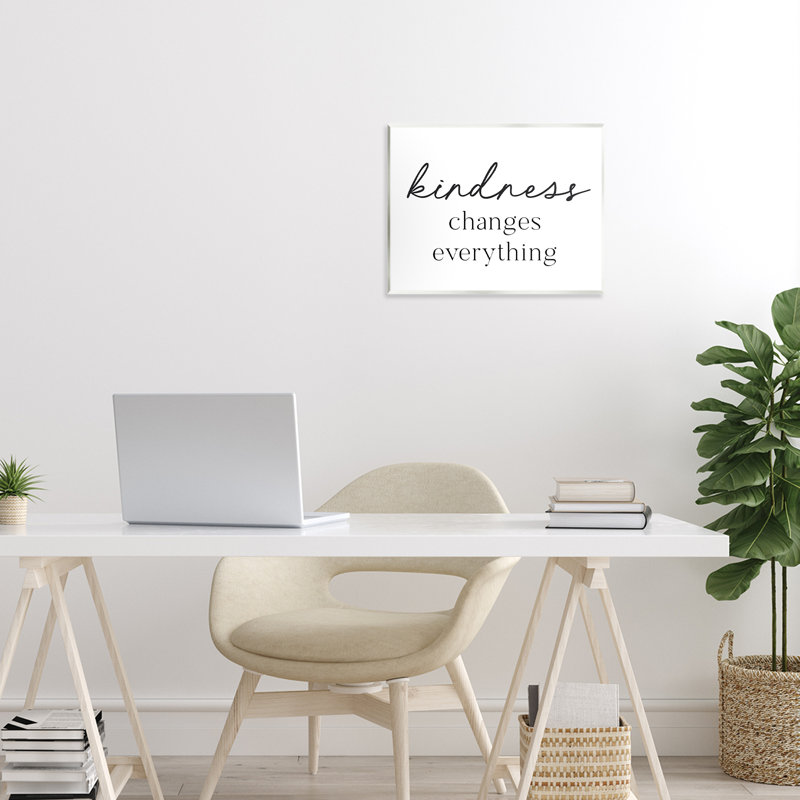 Kindness Changes Everything Wall Plaque, design by Lettered and Lined
