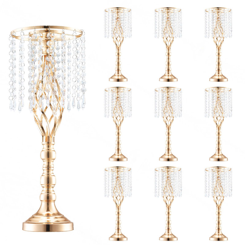Vase en cristal 10 pièces pour mariage