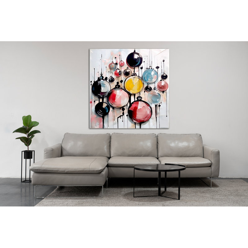 Floating Orbs, 24" H x 24" W