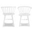 Table à tréteaux ronde en bois blanc 5 avec 4 chaises leurres respectables