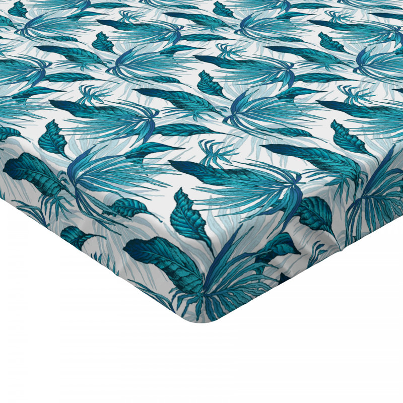 Microfiber Floral Fitted Sheet, Full Fitted Sheet