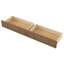 Lit de jour double en bois avec rangement, USB, DEL et 2 tiroirs, ton bois antique-463667407