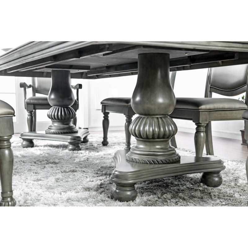 Extendable Solid Wood Base Dining Table