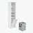 Bathroom Storage Cabinet with 4 Adjustable Shelves and Hidden Storage Space-1648924096