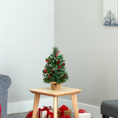 Sapin de Noël artificiel 1,5 'avec 35 lumières claires