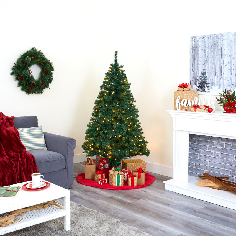 Arbre de Noël lumineux facile à installer, H 7,5 pi