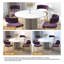 Ensemble de chaises de salle à manger en velours l 21,65 po Christal-88086813