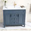 Meuble-lavabo 36 po avec lavabo supérieur, armoire de rangement moderne avec 2 portes à fermeture douce et 2 tiroirs, meuble-lavabo simple