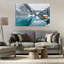 «Winter Cabin on Icy Lake», art mural par Lazar Studio-1492376536
