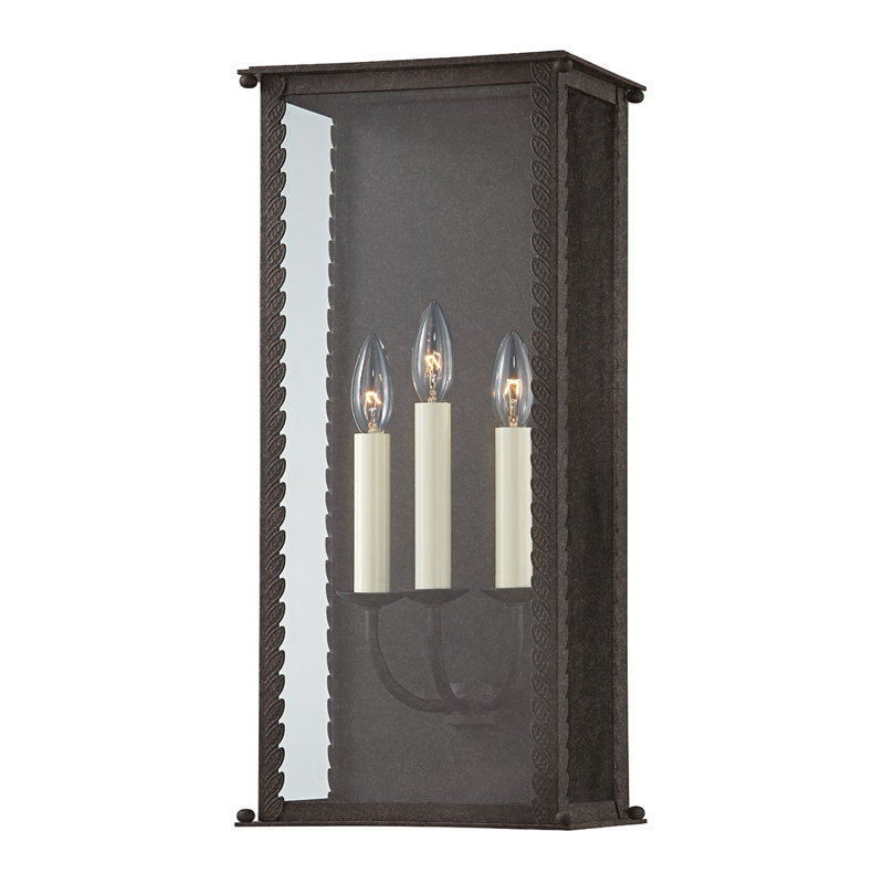Zuma Light Wall Sconce, French Iron, 21.25" H x 9.5" W x 7" D