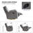 Ocia Genuine Leather Swivel Rocker Manual Recliner-1420638340