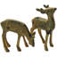 Midcentury Brass Deer, S/2