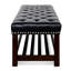 Banc rembourré à base en bois pour chambre à coucher pour entrée