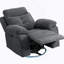 Fauteuil oscillant inclinable électrique avec haut-parleur Bluetooth Pivot de 270 degrés avec bras lumineux à DEL avec poches de rangement USB + port de charge de type C Repose-pieds escamotable à dossier réglable DG