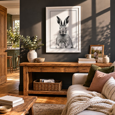 Hare Observational Study Botanical - Framed Print
