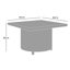 Table de foyer d'extérieur au gaz convertible en aluminium de 40 po Yorke