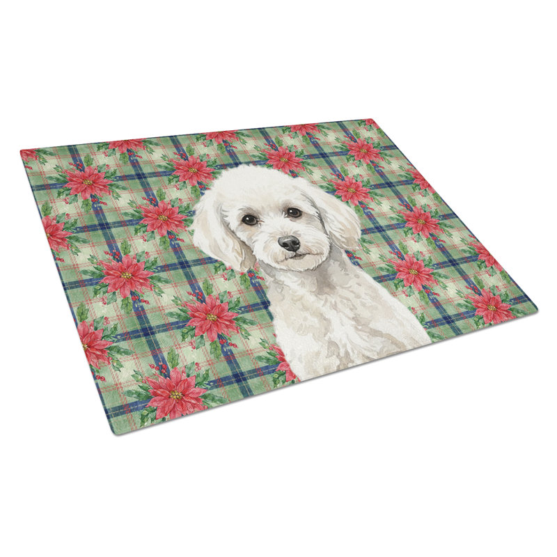Planche à découper en verre Toy Poodle