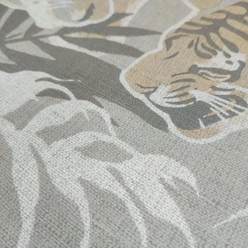 Papier peint Tiger Squad, Beige