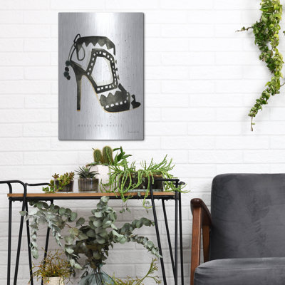 Glitz And Glam V' by Mercedes Lopez Charro Metal Wall Art