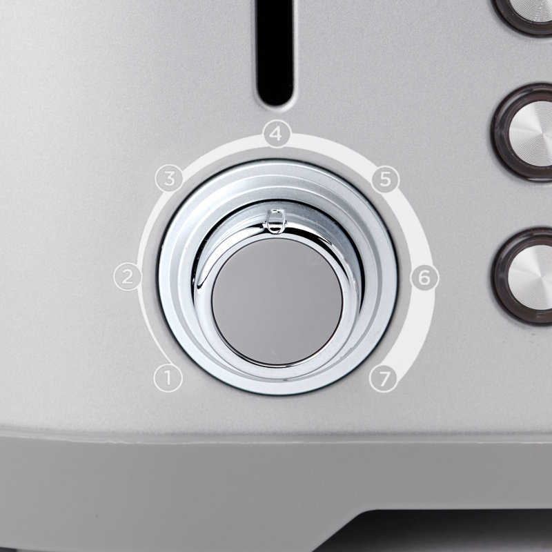 Betty Crocker 4-slice Multi-function Toaster, Toaster 4 Slice With Extra Wide Slots For Thick Bread, Bagel & Waffle, Toast Shade Control Dial, Slide Out Crumb Tray