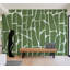 Murale abstraite pelez et collez Lally - motif géométrique vert-106566815