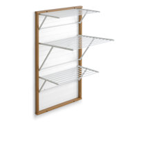 Kitchen Shelf Pan Rack - 0.6m, 8 Wooden Laths & SOLID CAST IRON Shelf  Brackets