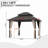 Metal Patio Gazebo with  Double Roof-122306189