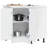 vidaXL Kitchen Corner Base Cabinet Engineered wood Medium-1136776800