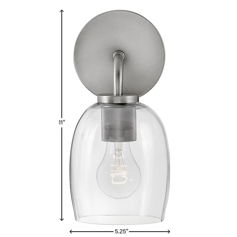Avelin Dimmable Bath Sconce, Silver