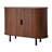 Coffee Bar Cabinet, Mid Century Fluted Coffee Bar Table, Buffet Stand Cabinet with 2 Sliding Doors, Sideboard Buffet Station for Living Room, Entryway, Kitchen, 39.3 x 15.7 x 29.5 in, Walnut-1345270780