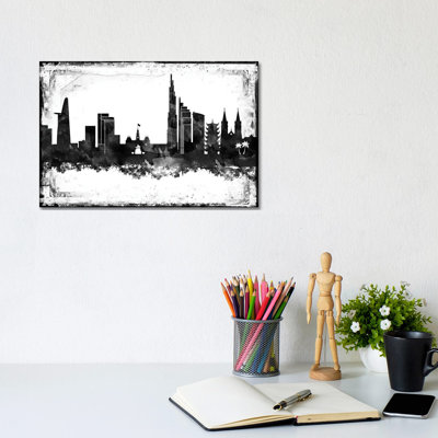 Ho Chi Minh Black & White Film by WallDecorAddict - Wrapped Canvas Print