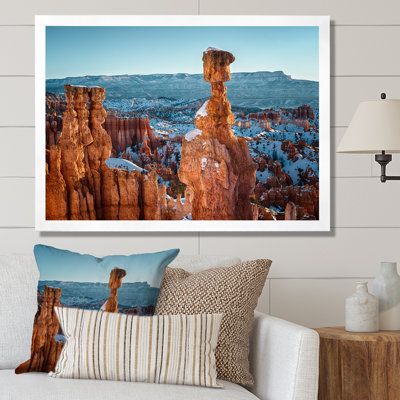 Neige sur la vallée des dieux Utah I - décoration murale sur toile Arkansas