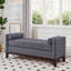 Grand repose-pieds rembourré en tissu avec coussins-52878136