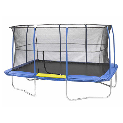 Jumpking 10 x 15' Rectangular Trampoline and Enclosure Net Combo