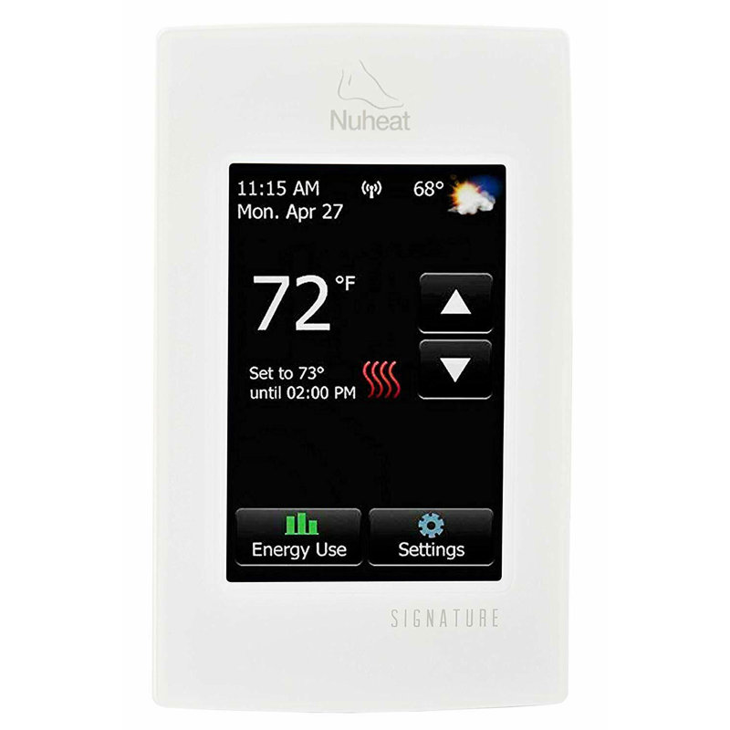 Wi-fi noir nuheat activé