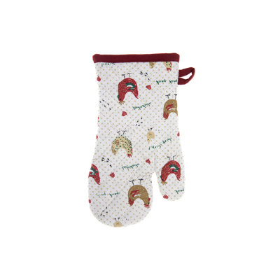 Ensemble de 4 mitaines en coton (poulet de ferme)