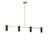 Zentro Four Light Linear Chandelier-125544908-125544909